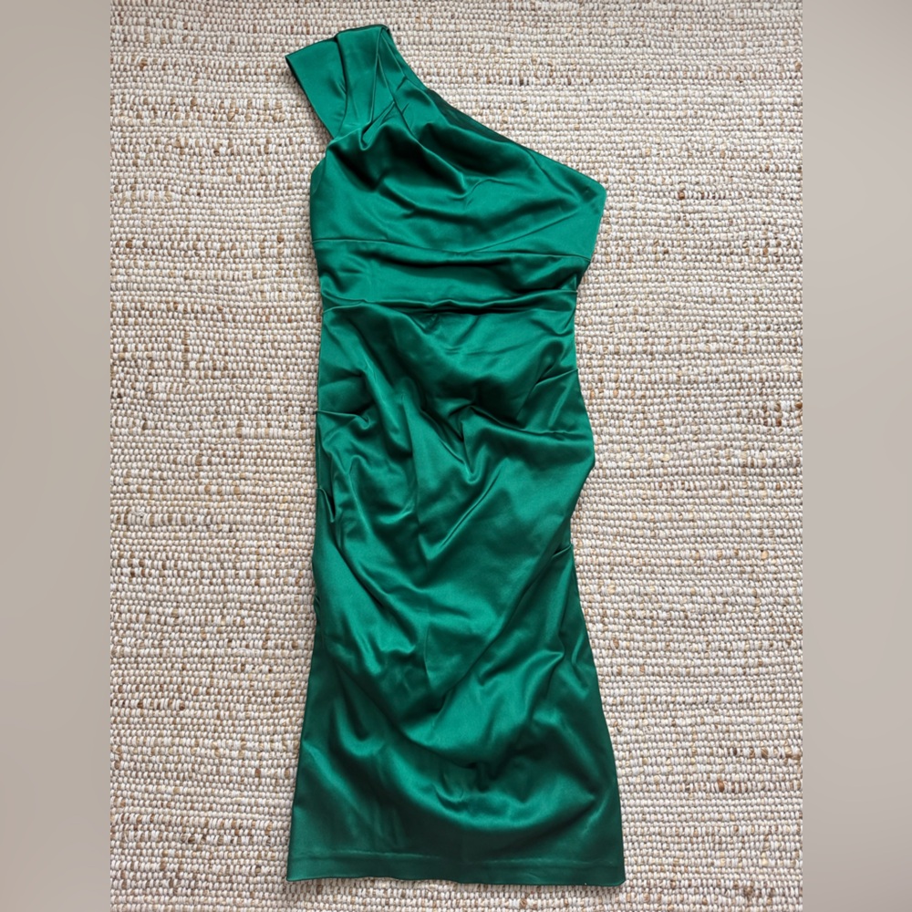 Xscape Green Satin Gown